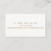 モダンエレガントプロフェッショナルフェイク金ゴールド 名刺 (裏面)