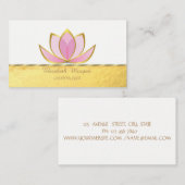 モダンエレガントプロフェッショナルフェイク金ゴールド 名刺 (正面/裏面)