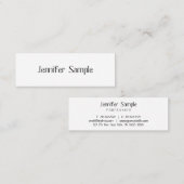 モダンエレガントプロフェッショナルミニマルテンプレート スキニー名刺 (正面/裏面)