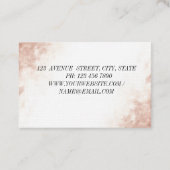 モダンエレガントプロフェッショナル蓮フラワービジネス 名刺 (裏面)