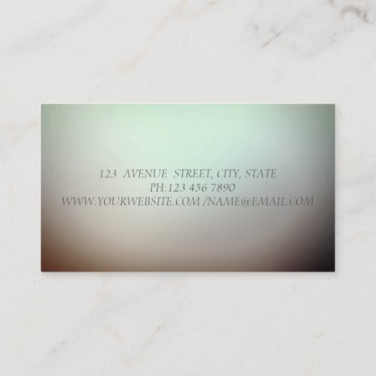 モダンエレガントプロフェッショナル金ゴールド渦巻き旋回，ロータス 名刺 (裏面)