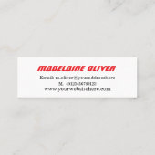 モダンエレガントプロフェッショナル スキニー名刺 (裏面)