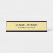 モダンエレガントプロフェッショナル デスクネームプレート (正面)