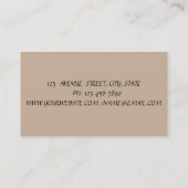 モダンエレガントプロフェッショナル、ブラックストライプ 名刺 (裏面)