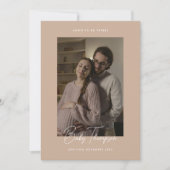 モダンエレガントベージュ 案内状 (正面)