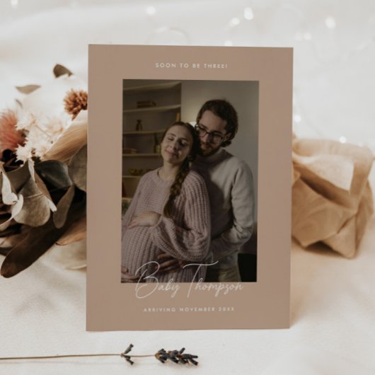 モダンエレガントベージュ 案内状