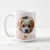 モダンエレガントペット2枚の写真 コーヒーマグカップ (左)