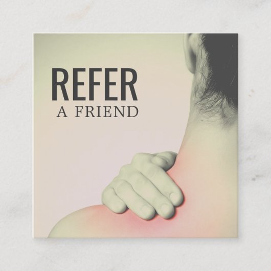 モダンエレガントマッサージセラピスト 紹介カード (正面)