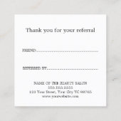 モダンエレガントマッサージセラピスト 紹介カード (裏面)