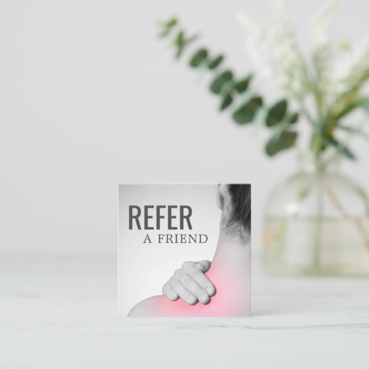 モダンエレガントマッサージセラピスト 紹介カード (スタンド正面)