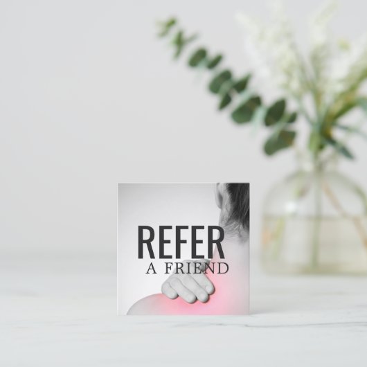 モダンエレガントマッサージセラピスト 紹介カード (スタンド正面)