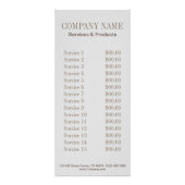 モダンエレガントマニキュア爪、 ネイルネイルサロン ラックカード (裏面)