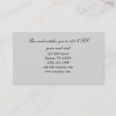 モダンエレガントマニキュア爪、 ネイルネイルサロン 名刺 (裏面)