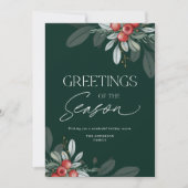 モダンエレガントミニマルの緑 シーズンカード (正面)