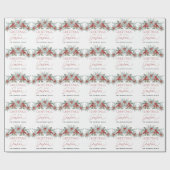 モダンエレガントミニマルの緑 ラッピングペーパー (フラット)