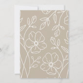 モダンエレガントミニマルシャワー |招待状 招待状 (裏面)