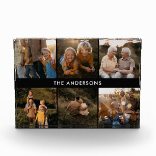 モダンエレガントミニマルシンプルユニーク家族の贈り物 フォトブロック