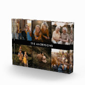 モダンエレガントミニマルシンプルユニーク家族の贈り物 フォトブロック (右)