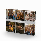 モダンエレガントミニマルシンプルユニーク家族の贈り物 フォトブロック (右)