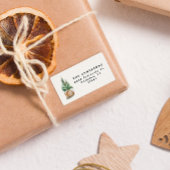 モダンエレガントミニマルシンプル冬 ラベル