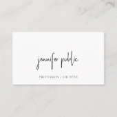 モダンエレガントミニマルデザインテンプレートタイポグラフィ 名刺 (正面)