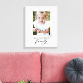 モダンエレガントミニマルフェイク印刷 キャンバスプリント (インサイチュ (リビング))