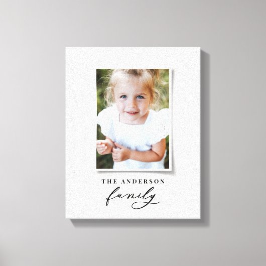 モダンエレガントミニマルフェイク印刷 キャンバスプリント (正面)