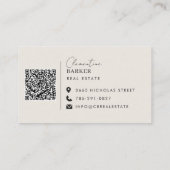 モダンエレガントミニマルベエシンプルジタイポグラフィ 名刺 (裏面)