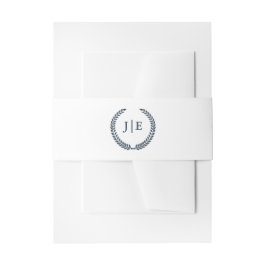 モダンエレガントミニマルリース結婚s 招待状ベリーバンド