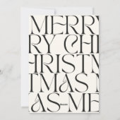 モダンエレガントミニマル写真コラージュ シーズンカード (裏面)