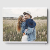 モダンエレガントミニマル写真シック結婚ズ ゲストブック (裏面)