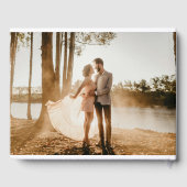 モダンエレガントミニマル写真シック結婚ズ ゲストブック (裏面)