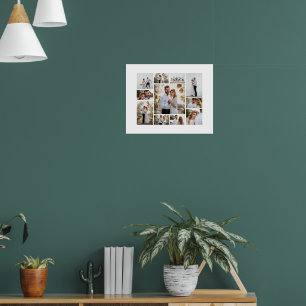 モダンエレガントミニマル写真シンプルコラージュ ポスター