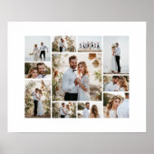 モダンエレガントミニマル写真シンプルコラージュ ポスター (正面)