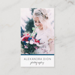 モダンエレガントミニマル写真シンプル撮影 名刺