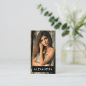 モダンエレガントミニマル写真シンプル撮影 名刺 (スタンド正面)