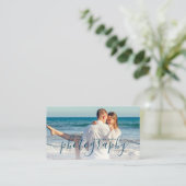 モダンエレガントミニマル写真シンプル撮影 名刺 (スタンド正面)