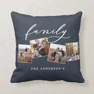 モダンエレガントミニマル写真パーソナライズされた校 クッション