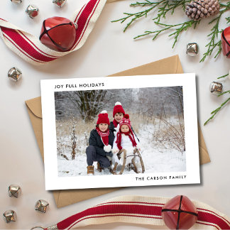 モダンエレガントミニマル写真 シーズンカード