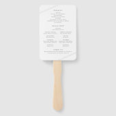 モダンエレガントミニマル結婚式 ハンドファン (裏面)