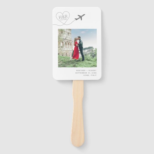 モダンエレガントミニマル結婚式 ハンドファン (正面)