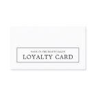 モダンエレガントミニマル美しいロイヤリティカード