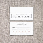 モダンエレガントミニマル美しいロイヤリティカード