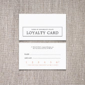 モダンエレガントミニマル美しいロイヤリティカード ロイヤリティカード