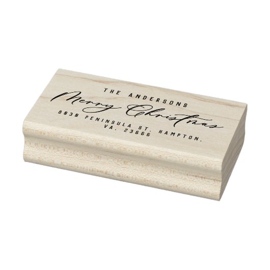 モダンエレガントミニマル脚本ユニーク ラバースタンプ (スタンプ)