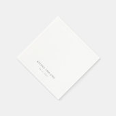モダンエレガントミニマル連の名結婚前 スタンダードカクテルナプキン (角)
