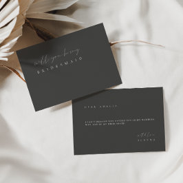 モダンエレガントミニマルBridesmaid Proposal Card 招待状