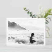 モダンエレガントミニマルFrame MERRY CHRISTMAS Photo シーズンカード (スタンド正面)