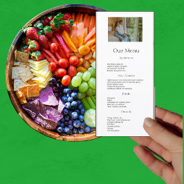 モダンエレガントミニマルPhoto Dinnerメニュー メニュー