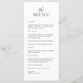 モダンエレガントメニューカード メニュー (正面)